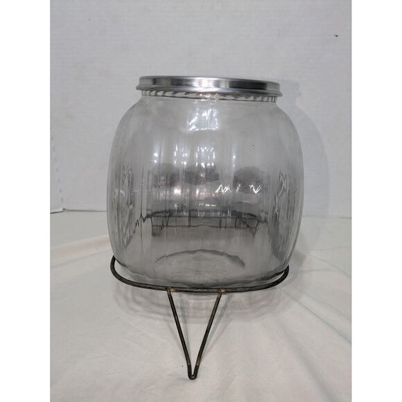 Vintage Hoosier S Embossed Glass Jar Set 3 Shakers‎ & Stand CTW Home Collection - Picture 5 of 11